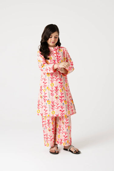 Garden Bloom Cotton Kurta Set - 2pc
