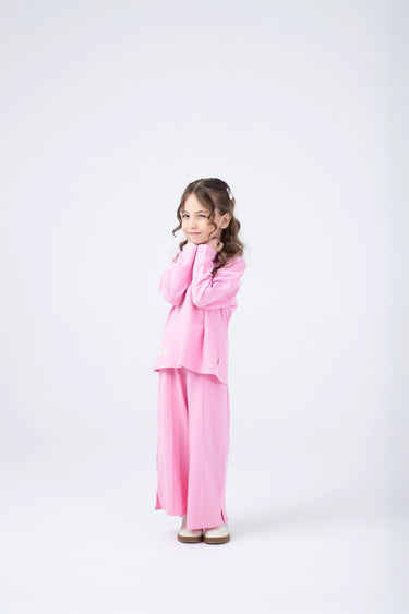 Pink Bubblegum Pique Co-ord Set