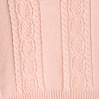 Infant Girls Acrylic Co-ord Set-Scallop Callar-LT.Pink