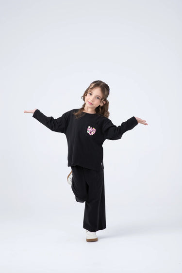 Floral Heart Jersey Co-ord Set