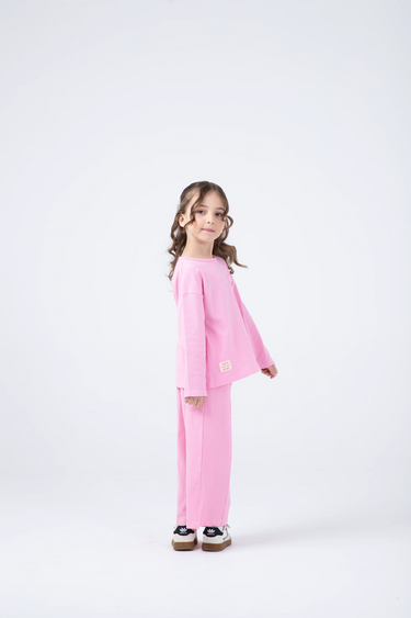 Pink Bubblegum Pique Co-ord Set